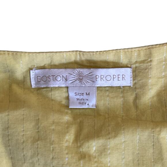 Boston Proper Women's Lightweight Turquoise Baubles Tunic top Yellow Size Medium - Picture 11 of 14